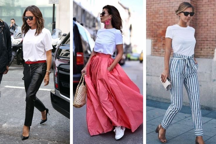 Come abbinare la t-shirt bianca