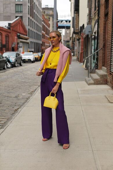 come abbinare i colori complementari viola