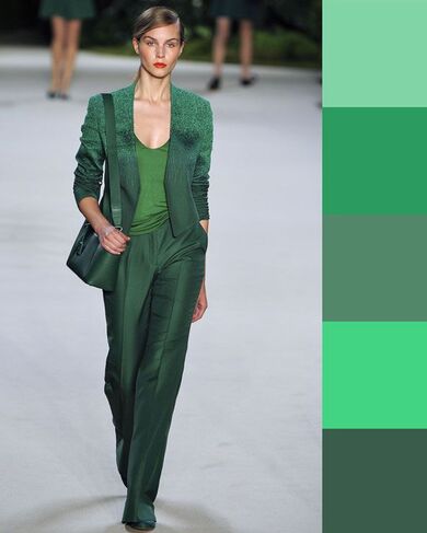come abbinare i colori simili verde